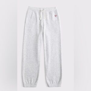 NWT Girls Abercrombie Kids Graphic Fleece Sweatpants YSM Youth Small 7/8